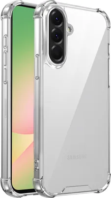 A clear protective phone case is shown on a white background.