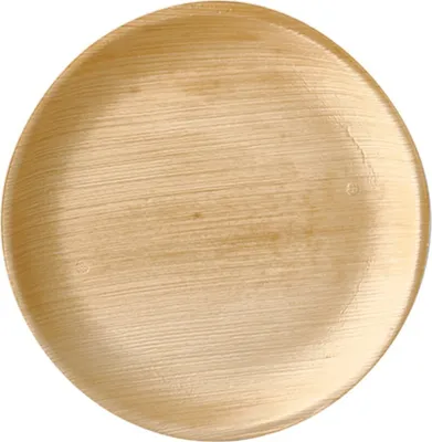 Produktbild von Palmblatt-Teller rund 25 x 2 cm 25 Stück.