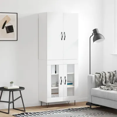 Produktbild von vidaXL Highboard Weiß 69,5x34x180 cm Holzwerkstoff