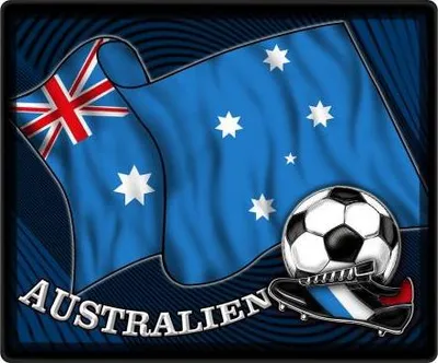 Produktbild von Mousepad Mauspad - Australien Fahne Fußball - 83018 Gr. 24 x 20cm