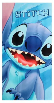 Productafbeelding van Stitch-handdoek, 24,0 x 36,0 x 3,0 cm, geschikt voor jongens en meisjes – Zacht en absorberend