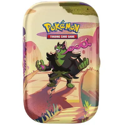 A tin box featuring a Pokemon character.