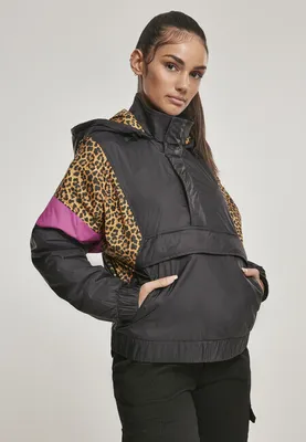 Produktbild von TB3063 - Ladies AOP Mixed Pull Over Jacket black/snowleo/lightasphalt S