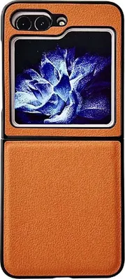 Produktbild von König Design Hülle kompatibel mit Samsung Galaxy Z Flip5 5G Kunststoff Soft Handyhülle - Handy Case Braun