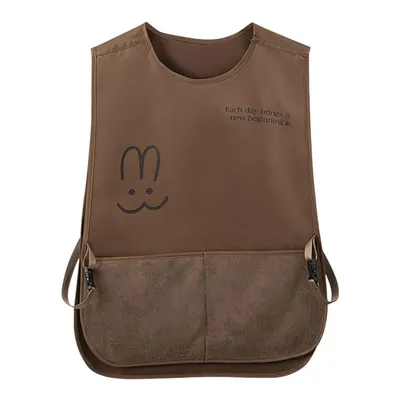 Produktbild von Kochschürze Weste Schürze für Backen, Gartenarbeit, Geschirrspülen, Friseur, Braun