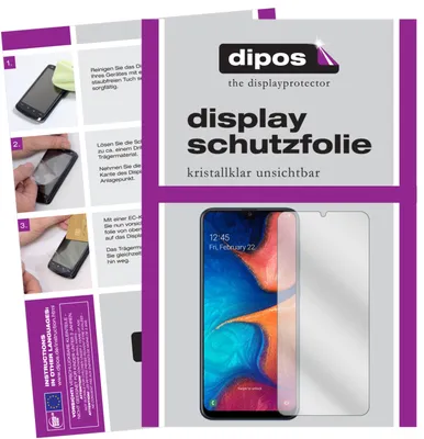Produktbild von 2x Schutzfolie für Samsung Galaxy A20e klar Displayschutzfolie Display Schutz