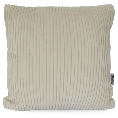 Produktbild von Herlag Dekokissen ELLA 40x40cm, Cord, flauschig,mit Innenkissen, waschbar bis 40°C,  100 , Cremeweiß.
