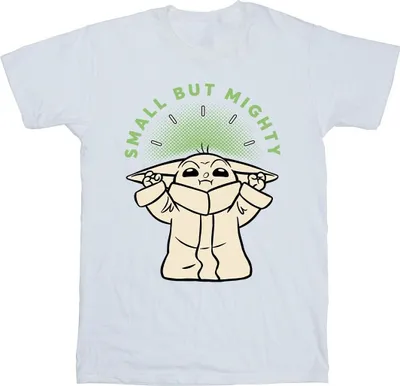 Produktbild von Star Wars - "The Mandalorian Small But Mighty" T-Shirt für Herren BI47357 (M) (Weiß)