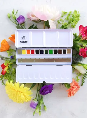 Produktbild von Schmincke Horadam - Jungle Vibes - Aquarellkasten 10 halbe Näpfchen 74 866 097