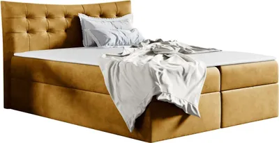 Produktbild von MIRJAN24 Boxspringbett Havana, Moderne Doppelbett mit zwei Bettkästen, Schlafzimmer Ehebett (Kronos 01, Größe: 120x200 cm)