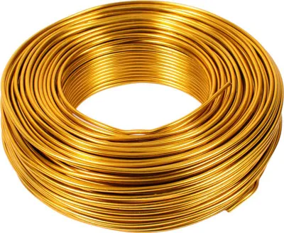 Produktbild von Aluminiumdraht gold, 2 mm