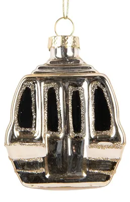 Productafbeelding van Clayre & Eef kerstornament, 6x4x8 cm, goudkleurig glas