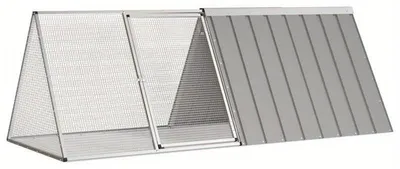 Image de Cage métallique robuste pour petits animaux - 201,5 x 80,5 x 71 cm - Un habitat sûr et bien ventilé