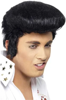Produktbild von Elvis Perücke mit Koteletten
