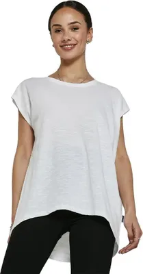 Produktbild von Noisy May Mathilde Loose Long Bg Kurzarm-t-shirt Weiß L Damen Weiß L