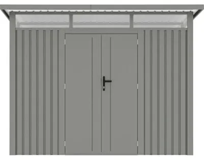Produktbild von Gartenhaus Konsta Fusio M 289 x 253 cm grau-aluminium