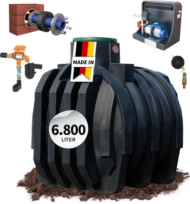 Produktbild von 4rain MONO Erdtank-Paket 6800 Liter Haus-Premium