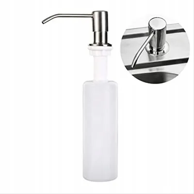 Produktbild von ANW HOME Seifenspender Küche Edelstahl – Einbauspender für Spüle, Spülmittelspender für Küchenspüle, Nachfüllbarer Seifenspender Inox für Arbeitsplatt