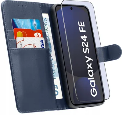 Obrázek produktu pro ETUI do Samsung S24 FE | SKÓRZANE PORTFEL BOOK TOKRA CASE CLASSIC + SZKŁO