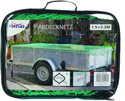 Produktbild von Ladungssicherungsnetz Anhängernetz Anhänger Netz Abdecknetz Hängernetz 1,5x2,2m
