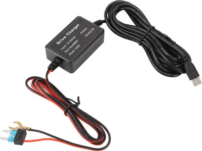 Zdjęcie produktu dla Dash Cam Hardwire Kit Stabilne wyjście zasilania 12V-30V do 5V typu C do zasilania lustrzanych detektorów radarowych nawigacji GPS