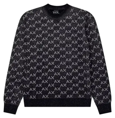 Produktbild von Armani Exchange Herren Pullover XM002992 AF16916 Back / Alloy AX : M Größe: M