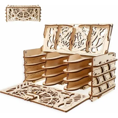 Produktbild von UGEARS 3D-Puzzle Kartenständer 77 Teile