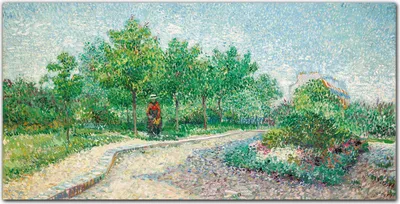 Produktbild von Coloray - Bild aus Glas - Glasbilder - 100 x 50 cm - Dekoration Wohnzimmer Wanddekoration Gehärtetes Glas Küche Glasblock mit Bild - Natur Bäume Van Gogh