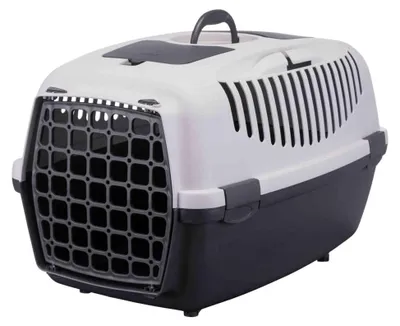Produktbild von TRIXIE Transportbox Capri 3 - dunkelgrau/hellgrau - 40 × 38 × 61 cm