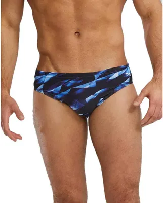 Image de Slip de bain Tyr Durafast Elite Triadic bleu 28 pour homme bleu 28