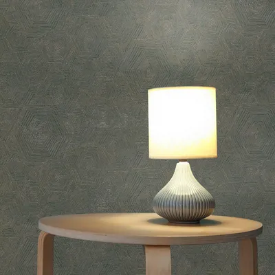 Produktbild von TADESSI Tapete Grafik Mauro M1-No.1834 Vliestapete Blau Gold Struktur Geometrisch Wohnzimmer Schlafzimmer Küche