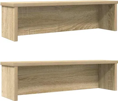 Obrázok produktu pre kuchynské stojany stohovateľné 2 ks dub sonoma 60x15x16 cm