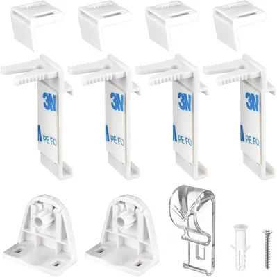 Produktbild von Klemmflex Klemmhalter für Doppelrollo Klemmfix Rollo, Ohne Bohren Ersatzteil Zubehör Set (Set)