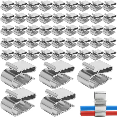 50 PV-Kabelclips für Solarmodule, Edelstahl 304, Kabelmanagement