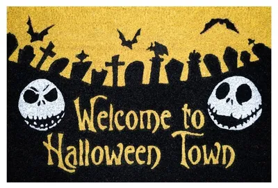 Produktbild von Disney Nightmare Before Christmas Halloween Town Türmatte