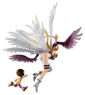 Imagen del producto de Digimon Adventure - Figura Angewomon & Hikari Yagami G.e.m. Estatua Rerun