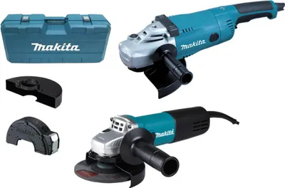 Produktbild von Makita Winkelschleifer-Set, DK0054G, incl. Zubehör, Transportkoffer