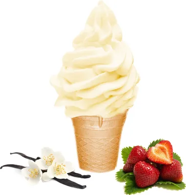 Image de Vanille Fraise Glace végétalienne en poudre sans sucre, sans lactose 10 kg