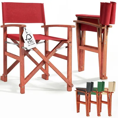 Produktbild von CASARIA® Regiestuhl, wetterfest, FSC®-Zertifiziert, rot