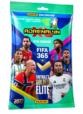 Produktbild von VORBESTELLUNG: Panini FIFA 365 2027 Adrenalyn XL Starter Set – Sammelordner, 4 Booster + 5 Limited Edition Cards