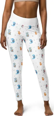 Produktbild von Mr. & Mrs. Panda Trainingshose Big Band Größe L - Weiß - Geschenk, Delfin, Leggings, Gitarre, Tights, Sport-Hose, Damen Sporthose, Maus, Sport-Leggings, Hund, Gute Laune