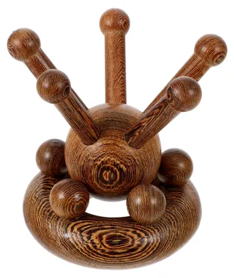 Produktbild von 2-teiliges Holzkamm-Set zur Kopfhautmassage