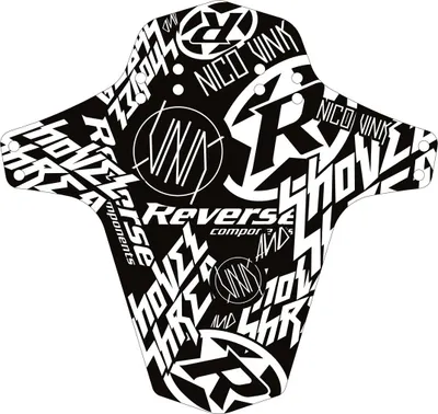 Produktbild von Reverse Schutzblech Nico Vink Stickerbomb Vorder- u. Hinterradmontage schwarz...
