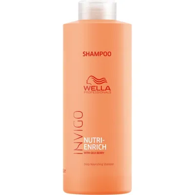 A bottle of Wella Professionals Invigo Nutri-Enrich shampoo.