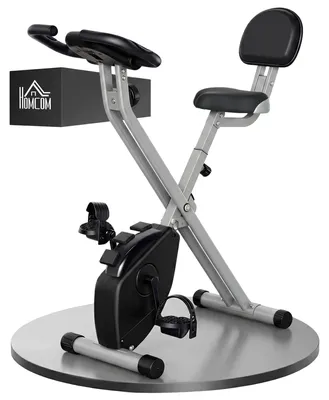 Produktbild von HOMCOM Heimtrainer F-Bike Fahrradtrainer mit 8 stufig Magnetwiderstand Schwarz