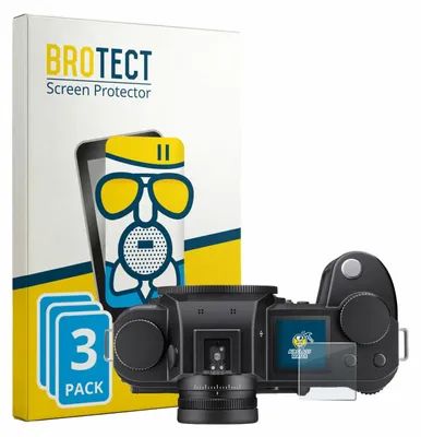 Produktbild von 3x BROTECT Entspiegelungs Schutzglas für Leica SL3-P (Schulterdisplay) Schutzfolie Panzer Folie Glas Display Schutz matt