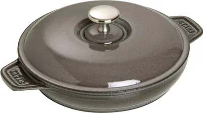 Produktbild von STAUB Gusseisen-Auflaufform mit Deckel 20 cm Graphitgrau