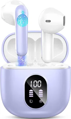 Produktbild von Bluetooth Kopfhörer 2025 In Ear Kabellos Bluetooth 5.3 mit 4 Mikrofonen, ENC Noise Cancelling, 50H Spielzeit, Tiefer Bass, IP7 Wasserdicht,LED-Anzeige