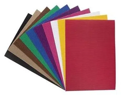 Vlnitý kartón, 35x50 cm, 10 lap, FOLIA, rôzne farby