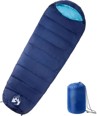 Imagen del producto de Saco de dormir tipo momia de camping para adultos 3 estaciones